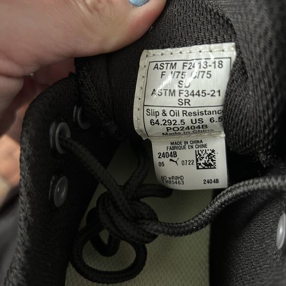 Puma Safety Women's Celerity Knit Low Black SD Steel Toe Shoe Sz 6.5- 642925 - Picture 9 of 9